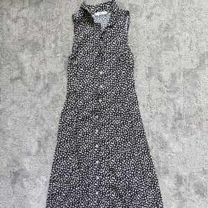 Floral Print Button-Up Dress